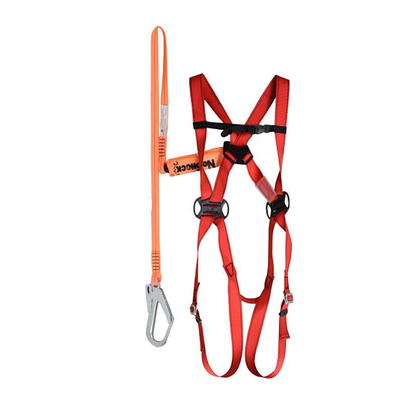 High Altitude Safety Belt Buffer Safety Rope Anti Falling Suit Recommended Site Outdoor Mountaineering And Rock Climbing Life Belt Economical Single Buckle Damping Rope