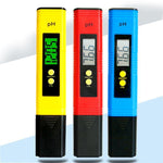 PH Detector Digital PH Tester Large LCD Display Precision PH Meter Water Quality Test Meter For Household Drinking Water, Aquarium, Swimming Pools(Yellow)