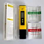 PH Detector Digital PH Tester Large LCD Display Precision PH Meter Water Quality Test Meter For Household Drinking Water, Aquarium, Swimming Pools(Yellow)