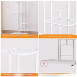 Flower Rack Balcony Landing Multi-storey Shelf Outdoor Meat Climbing Rattan Rack Modern Simple Living Room Partition Metal Iron Indoor Decoration Rack Meat Flower Pot Bonsai