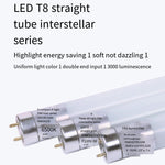 Bright Led Bracket Lamp T8 Lamp Tube Fluorescent Lamp 1.2m 15w White Light 6500k (lamp Frame + Lamp Tube / 10 Sets)