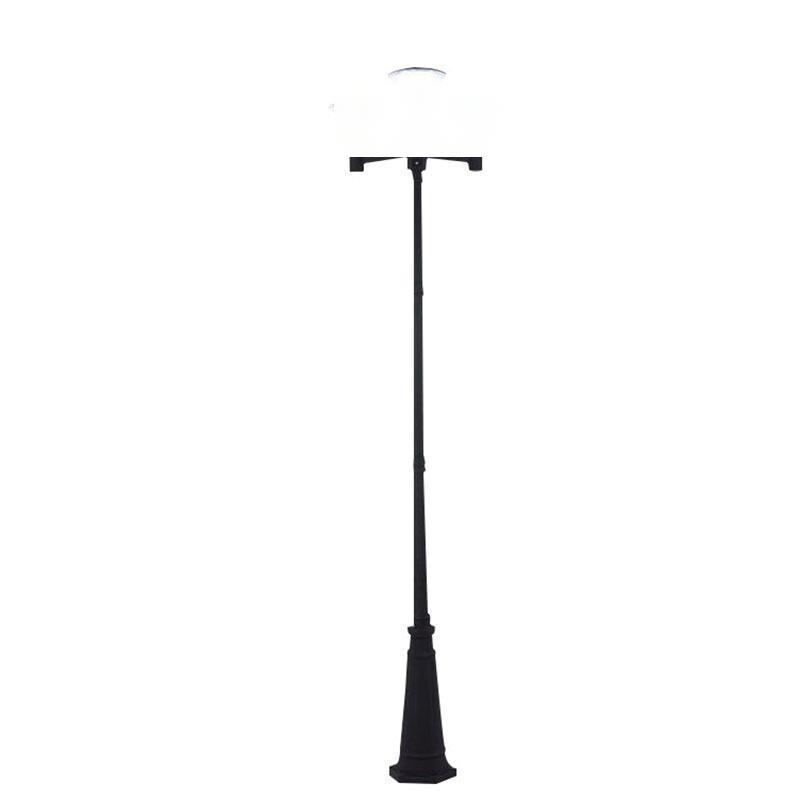 Outdoor Solar Road Lamp 2.5m Garden Lamp (including Led Light Source 15w) Black