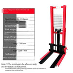 2t 1.8m Manual Forklift Heavy Duty Manganese Steel Hydraulic Lifting Truck Stacking Truck Lifting Forklift