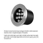 Led Buried Lamp Lawn Lamp Courtyard Lamp Outdoor Embedded Buried Lamp 1w Red 12v