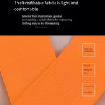 Safety Straps Reflective Safety Vest High Visibility Adjustable Elastic Strap for Running Jogging Cycling Walking in Night - Orange