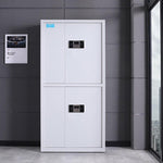 Security Cabinet File Thickened Safety Iron Data Electronic Code Lock Steel Double Section Security 1850 * 900 * 420mm