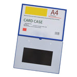 30 Pieces PVC Hard Ferrule A4 Blue Horizontal