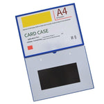 30 Pieces PVC Hard Ferrule A4 Blue Horizontal