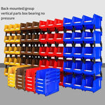 276 * 279 * 128 mm Dual Purpose Combined Parts Box Back Hanging Plastic Box Inclined Material Box Component Box Classification Box