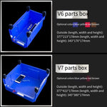 276 * 279 * 128 mm Dual Purpose Combined Parts Box Back Hanging Plastic Box Inclined Material Box Component Box Classification Box