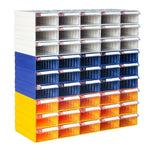 6 Pieces Modular Plastic Parts Cabinet Drawer Type Component Box Material Box Drawer Type Storage Box Parts Box 220 * 108 * 55 mm