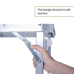 120 * 70cm Outdoor Portable Folding Table And Chair Combination Set Outdoor Barbecue Stall Table + Four Aluminum Alloy Stools