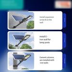 Solar Energy Outdoor Courtyard Lamp Outdoor Street Lamp LED Projection Lamp Household Square Spotlight Rural Lighting Waterproof Super Bright Induction Lamp