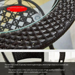 Outdoor Tables And Chairs Courtyard Balcony Tables And Chairs Rattan Chair 3 Chairs 1 Table With Cushion Pillow