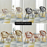 Outdoor Tables And Chairs Courtyard Balcony Tables And Chairs Rattan Chair 3 Chairs 1 Table With Cushion Pillow