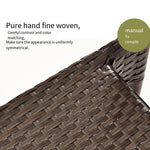 Outdoor Table And Chair Rattan Chair Balcony Table And Chair Combination Rattan Tea Table Outdoor Courtyard 4 Chairs + 1 Rattan Round Table 90cm