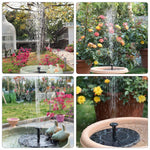 New Solar Fountain Power Storage Circular Solar Floating Fountain Power Storage Suspended Solar Water Solar Water Pump Fish Pond Fountain 2 W