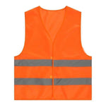 6 Pieces Customed Reflective Vest High Visibility Reflective Vest (orange)
