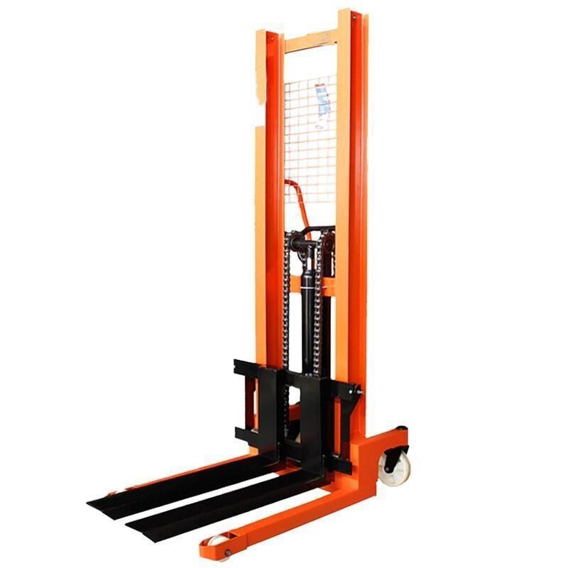 Manual Hydraulic Stacker Hydraulic Forklift 0.5t 500kg Rise 1.6m Hand Push Handling Lift Pallet Lift Stacking