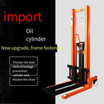 Manual Hydraulic Stacker Hydraulic Forklift 0.5t 500kg Rise 1.6m Hand Push Handling Lift Pallet Lift Stacking