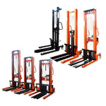 Manual Hydraulic Stacker Hydraulic Forklift 0.5t 500kg Rise 1.6m Hand Push Handling Lift Pallet Lift Stacking