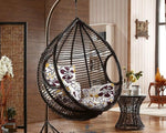 Hanging Basket Swing Outdoor Rattan Imitation Rattan Hanging Chair Leisure Rocking Chair Single Coffee