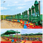 Outdoor Sunshade Big Sunshade Courtyard Garden Balcony Sunshade Square Roman Umbrella Stall Fishing Beach Table And Chair Solar 2.5m S