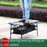 Outdoor Stall Portable Folding Table And Chair Set 4 People Multi Person Folding Table And Chair Barbecue Camping Self Driving Travel Equipment Set