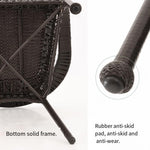 Outdoor Table And Chair Balcony Table And Chair Outdoor Leisure Rattan Chair Tea Table Garden Table And Chair Combination Three Or Five Pieces Of Outdoor Furniture 4 Widened Rattan Chair + 90cm Rattan Round Table