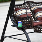 Outdoor Furniture Leisure Hanging Basket Swing Courtyard Cradle Balcony Hanging Chair Balcony Hammock Indoor Hanging Basket Hanging Chair Ice Coffee Swing Including Mat