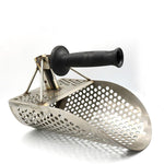 Sand Scoop Stainless Steel Sand Shovel Metal Detecting Fast Sifting Tool Gold Silver Hunting Tool with Hexagonal Hole For Metal Detector