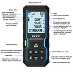 ECVV Laser Distance Meter Range Finder Portable Handle Digital Laser Measure Tool Tape Measure Area Volume Auto Level Auto Height with Bubble Level