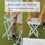 Outdoor Folding Table Furniture Portable Combination Set Fishing Stool Simple Aluminum Alloy Table Barbecue Picnic Table Exhibition Advertising Table