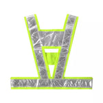 V-shaped Reflective Vest Traffic Warning Clothing Duty Environmental Protection Reflective Vest Polyester V-shaped Reflective Vest (v-shaped Reflective Vest Fluorescent Yellow) Fluorescent Yellow