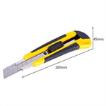 Deli 50 Pieces Rubber Plastic Art Knife 18mm Self-Locking SK5 DL004