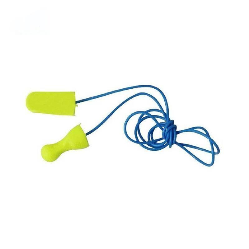 200 Pairs  High Noise Reduction Foam Earplug Bullet Type Belt Line Soft And Comfortable Earplug