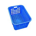 Thickened Plastic Turnover Basket Rectangular Plastic Basket  Turnover Basket (blue) 670 * 470 * 360mm Without Iron Ear