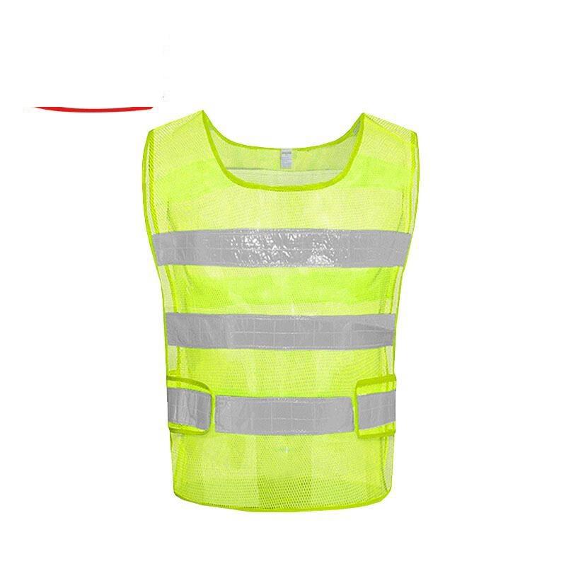 Reflective Vest Reflective Vest Fluorescent Mesh Safety Warning Environmental Sanitation Construction Site Duty Riding Vest Silver Highlight Automobile Traffic Suit Safety Suit Fluorescent Yellow Net