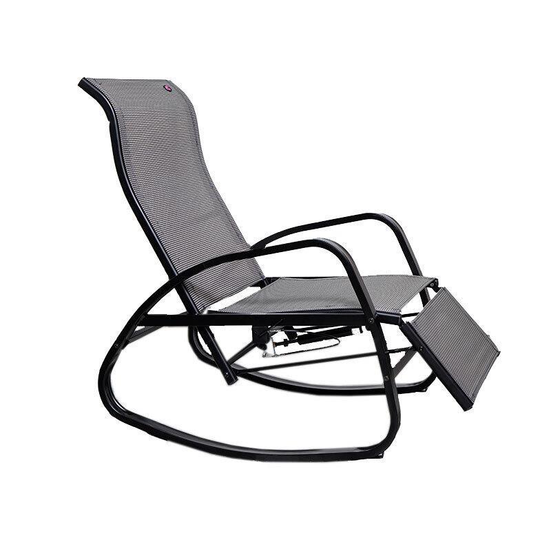 Folding Rocking Chair Recliner Chair For Adults And Elderly Easy Chair Multifunctional Nap Chair Backrest Lazy Leisure Rocking Chair Household