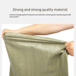 Woven Bag Snake Skin Sack Moving Packing Bag Strong Quality Compact Wire High Density Gray Green Standard 50 * 80 CM 100 Pieces