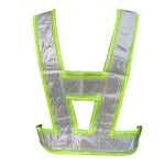 10PCS Pack Traffic Riding Safety Vest V-Type Bright Triangle Protective Reflective Vest for Working Riding Running Walking - 10PCS Set