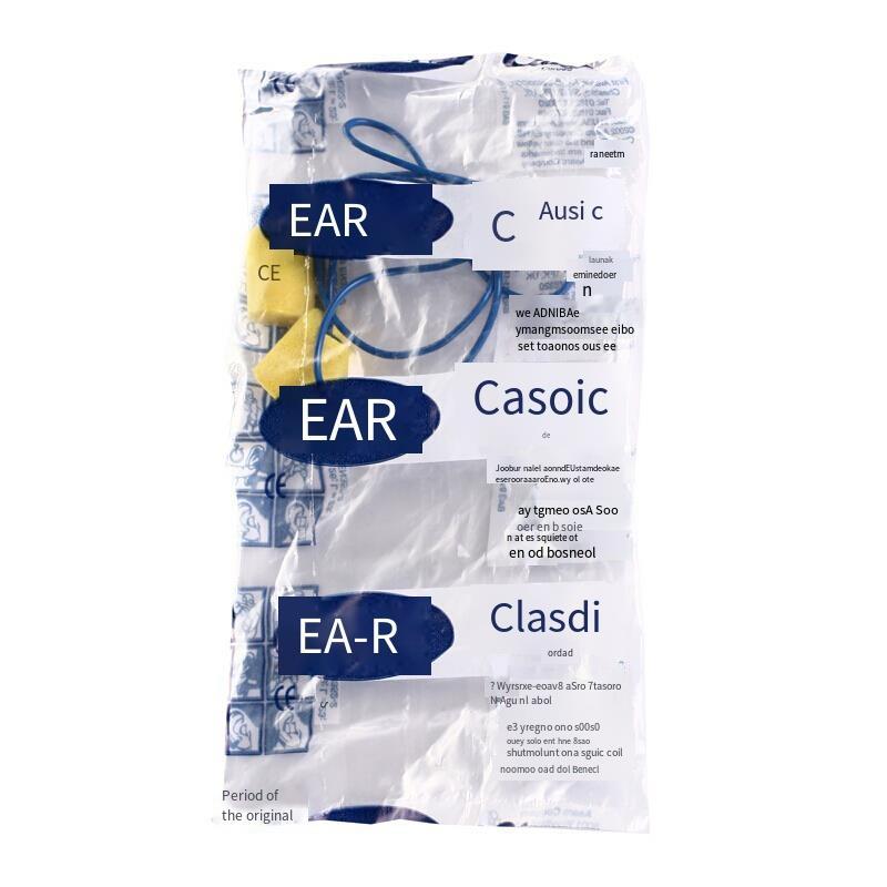 Anti Noise Sleep With Line Earplug Learning Sound Insulation And Noise Reduction Earmuff Foam Earplug 200 Pairs