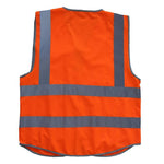 Multifunctional Reflective Vest Construction Site Reflective Vest Fluorescent Orange M