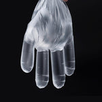 100 Pieces /100 Packs Of Transparent Gloves Disposable Gloves Protective Isolation Table Picnic Food Grade PE Adult Gloves