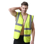 Reflective Vest Fluorescent Yellow S / M / L / Xl / Xxl / Xxl High Visibility Reflective Vest Safety Working Vest