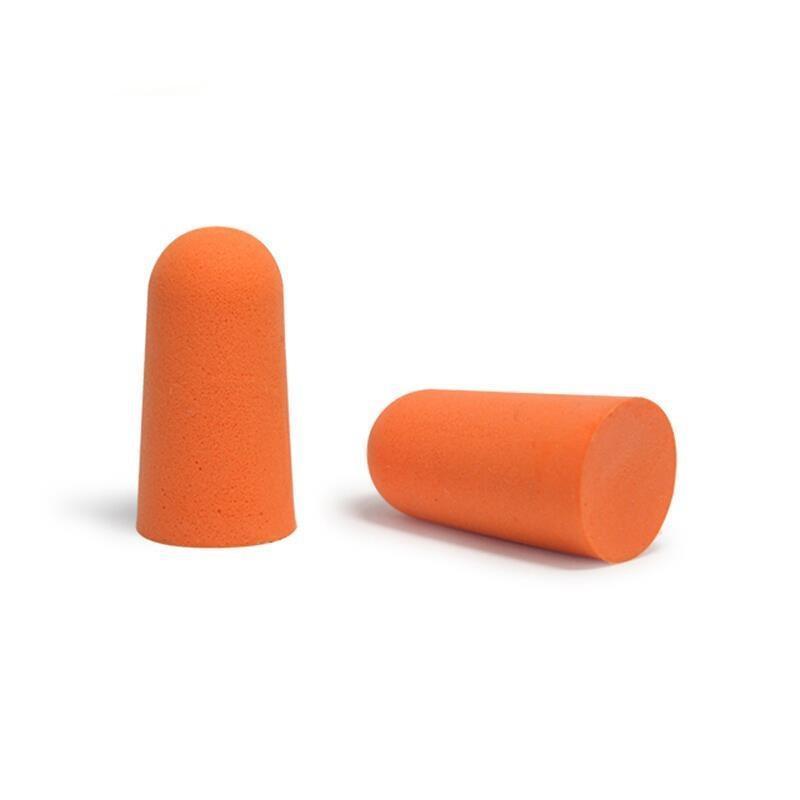 Orange Pu Bullet Earplug Resilience High Softness Environmental Protection Safety Comfort And Durability 200 Pairs / Box