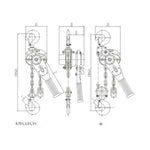 3T * 3m Chain Block Lifting Chain Hoist Chain Block Crane Sling