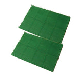 Splicing Plastic Simulation Grass Mat Lawn Mat Bathroom Mat Waterproof And Anti Slip Mat Door Mat Decoration Green Grass Mat Green 60x40cm / Piece