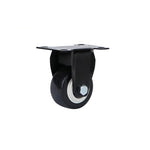 Office Chair Furniture Wheel Mute 2 Inch Gold Diamond Wheel Black Caster 2 Inch M8 Screw Rod Brake Wheel