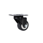 3 Inch Office Chair Furniture Wheel Mute Diamond Wheel Black Caster 3 Inch Universal Brake Wheel